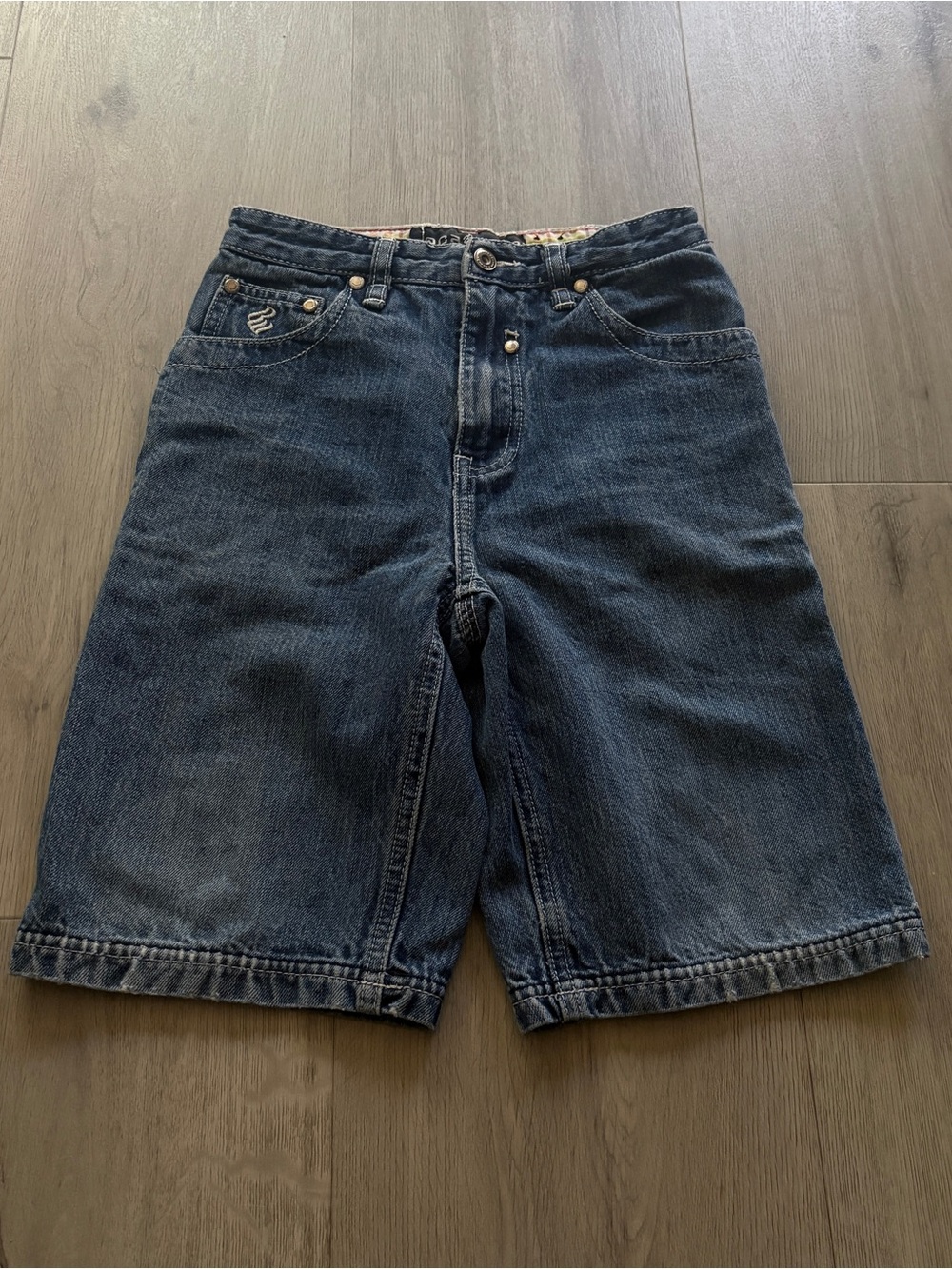 Rocawear Men's Dark Blue Denim Jean Shorts